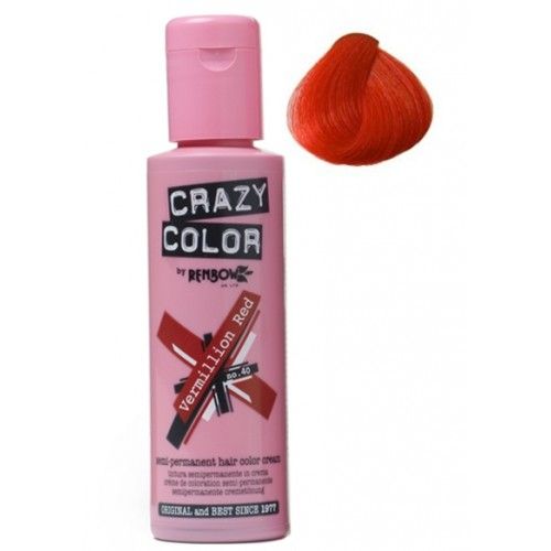 Crazy Color 40 Vermillion Red 100ml
