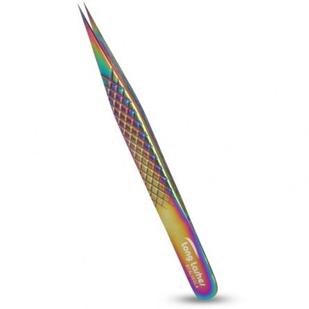 Long Lashes szempilla csipesz egyenes - multicolor 12cm 