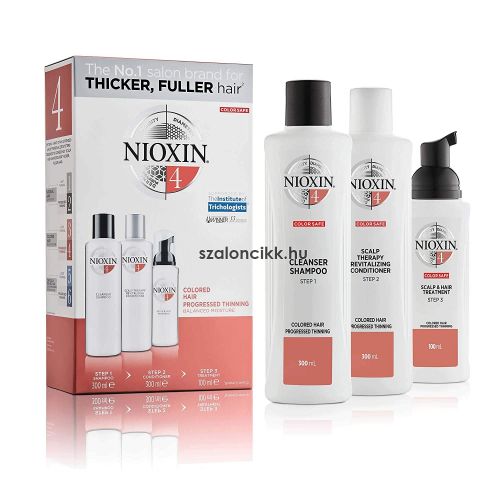 Nioxin System 4 Colored Hair Progressed Thinning (4-es készlet) KÉSZLETHIÁNY!