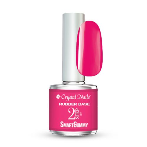 Crystal Nails 2s Smartgummy Rubber Base Gel  - NR19 Electric Pink 8ml