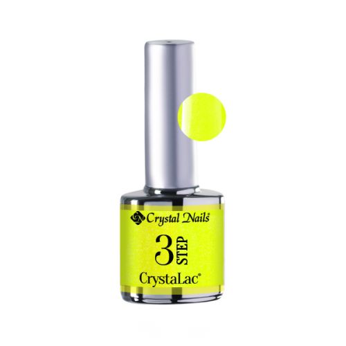 3 STEP CrystaLac - 3S39 (8ml) Ragyogó neon citrom (finomcsillámos)