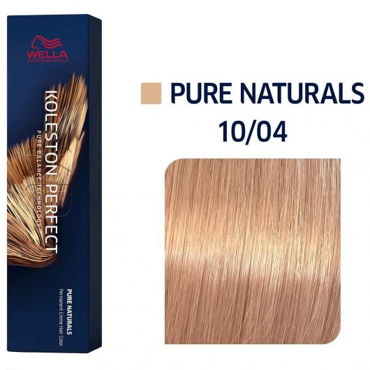 Wella Koleston Perfect Me+ Hajfesték - 10/04 - 60ml - Legvilágosabb Természetes Vöröses Szőke képe 1
