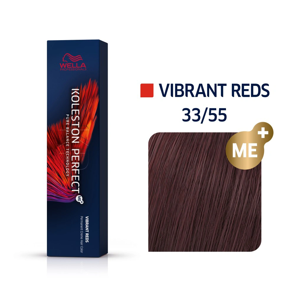 Wella Koleston Perfect Me+ Hajfesték - 33/55 - 60ml - Intenzív Mahagóni Intenzív Sötétbarna képe 1