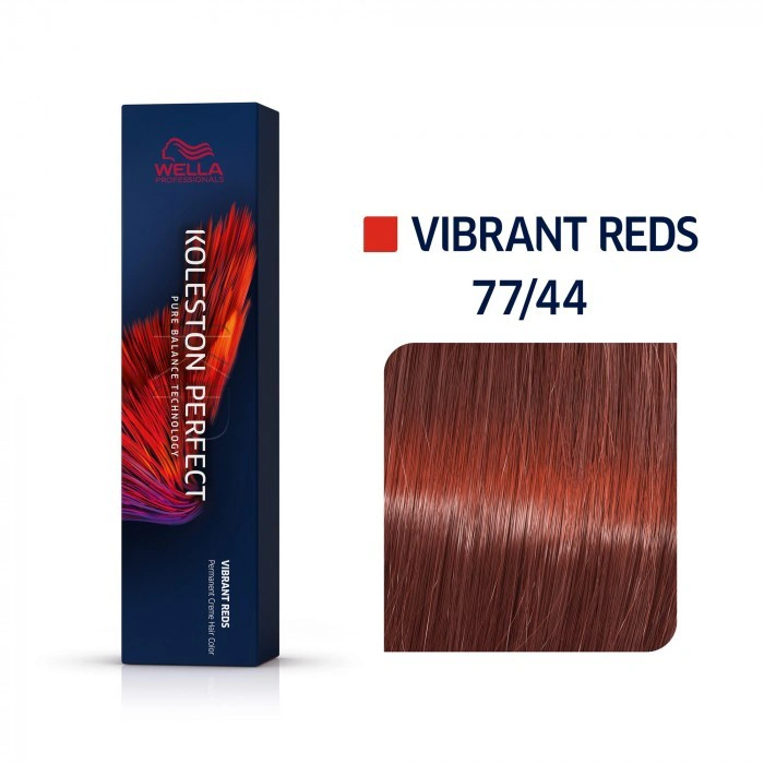 Wella Koleston Perfect Me+ Hajfesték - 77/44 - 60ml - Intenzív Vörös Intenzív Középszőke képe 1