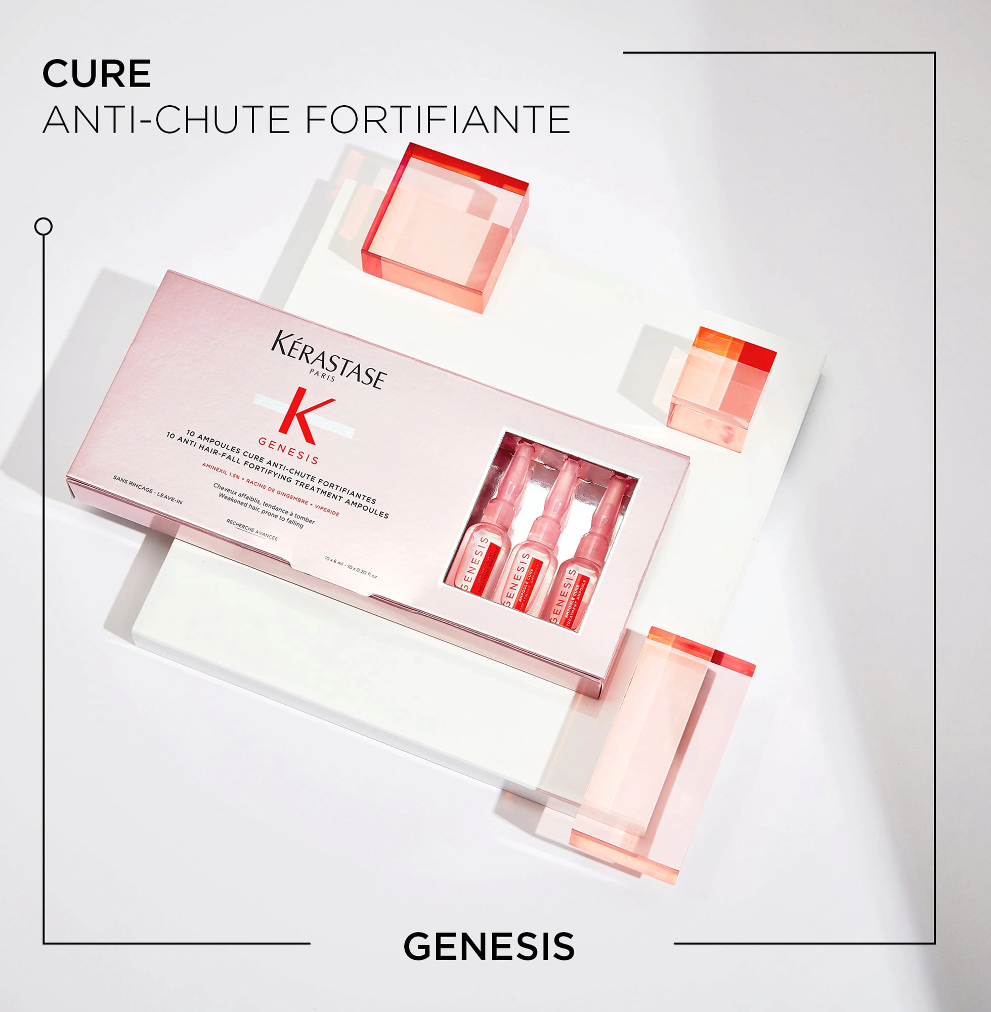 Kérastase Genesis Ampoules Cure Anti-Chute Fortifiantes 10x6 ml képe 1